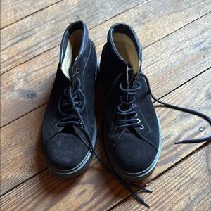 Barneys New York Black Chukka Boots Suede Style